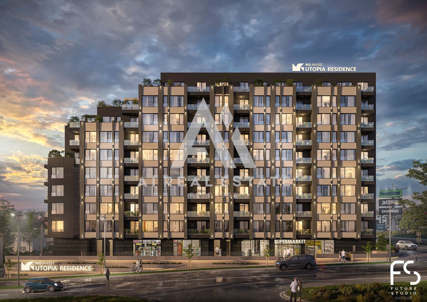 Тристаен апартамент в сграда UTOPIA - 0
