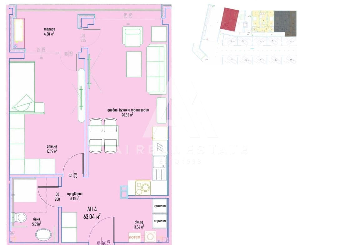 Двустаен апартамент в луксозен жилищен комплекс в Малинова долина вх.1 ап.4 - 0