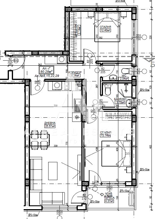 Тристаен в Саут Вю Резиденс - Дружба1 - 0