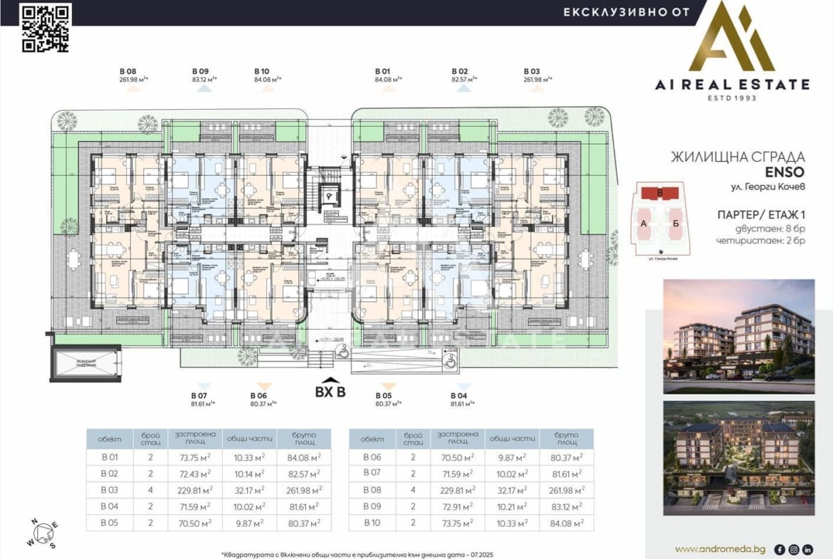 Двустаен апартамент - сграда ENSO - ап. В6 ! - 0