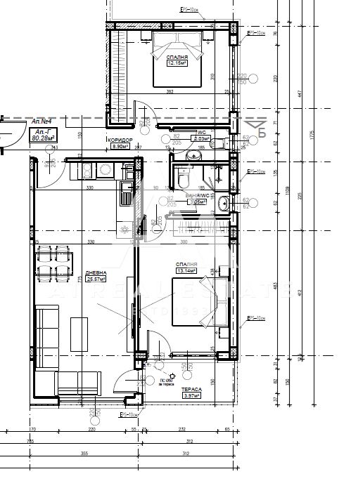 Тристаен в Саут Вю Резиденс - Дружба1 - 0