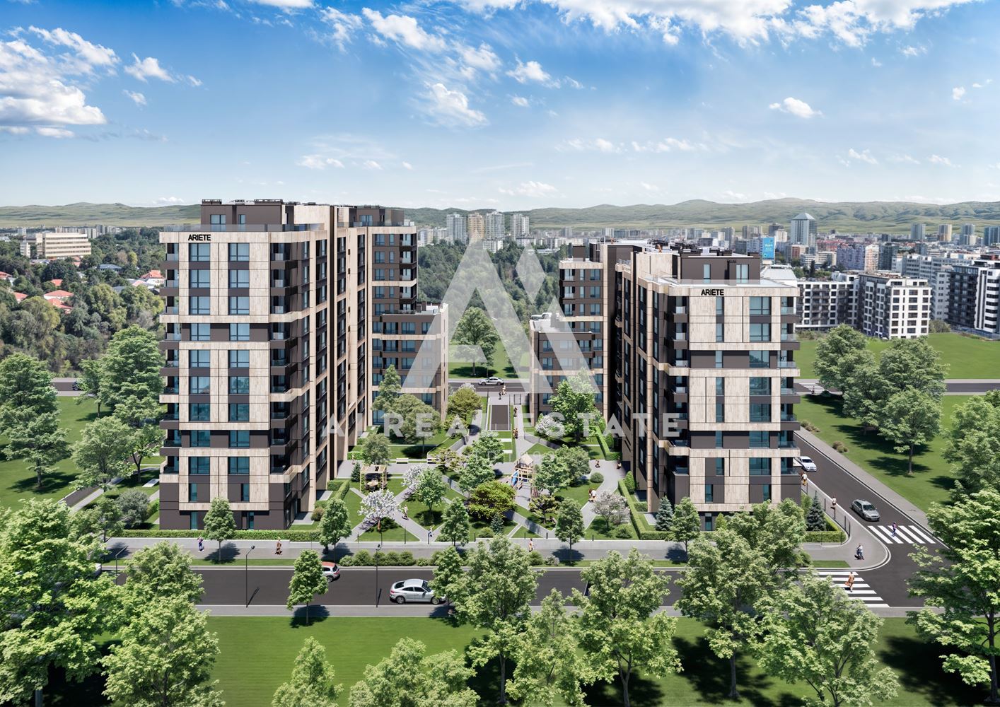 Тристаен апартамент в модерна жилищна сграда с луксозни общи части, гледка към Витоша и богато озеленена паркова среда! - 0