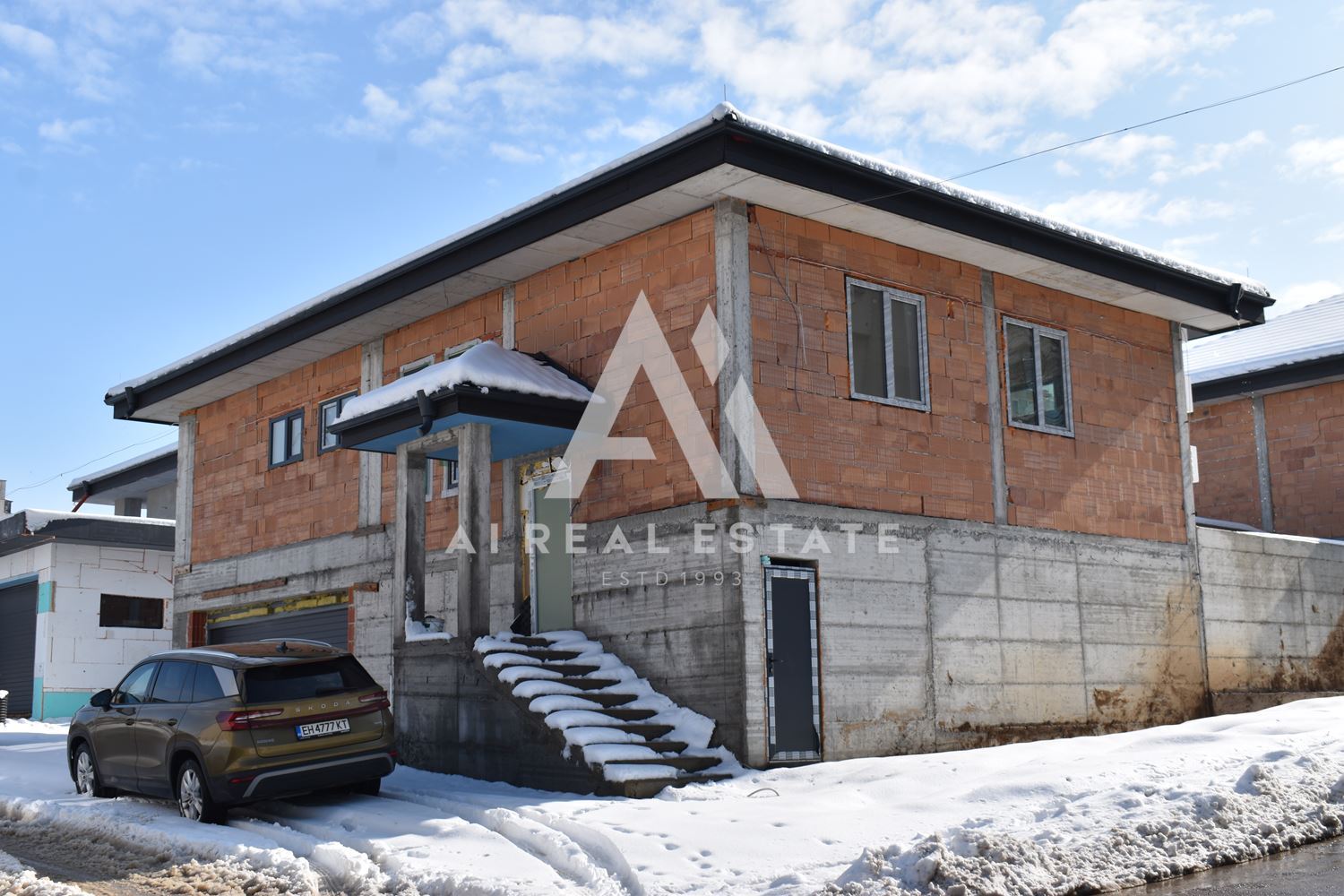 Нова къща с двоен гараж и двор гр.Плевен, ул.Трите бора - АКТ 15 до дни ! - 0