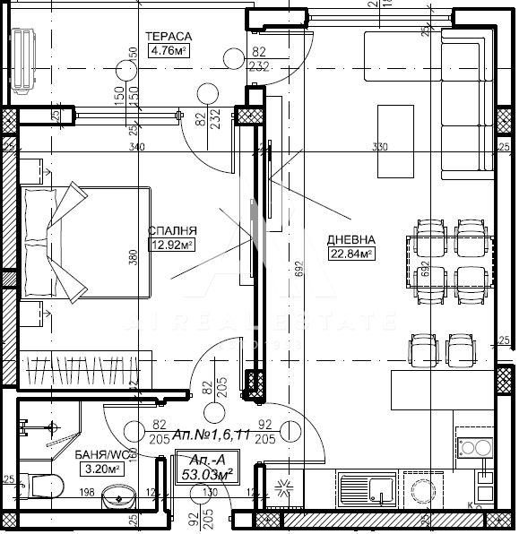 Двустаен в нова сграда с/у Практикер - 0
