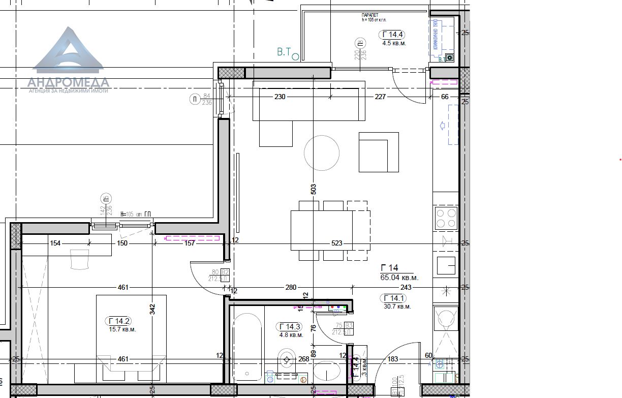 Двустаен апартамент с двор в затворен комплекс – ново строителство с Акт 16 - 0