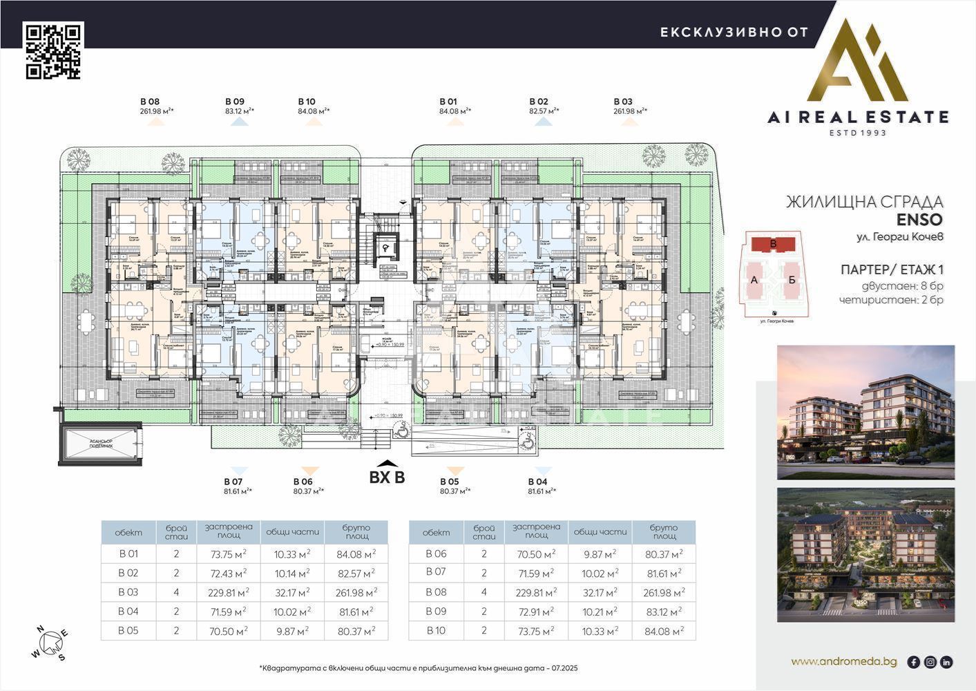 Двустаен апартамент - сграда ENSO - ап. В10 ! - 0