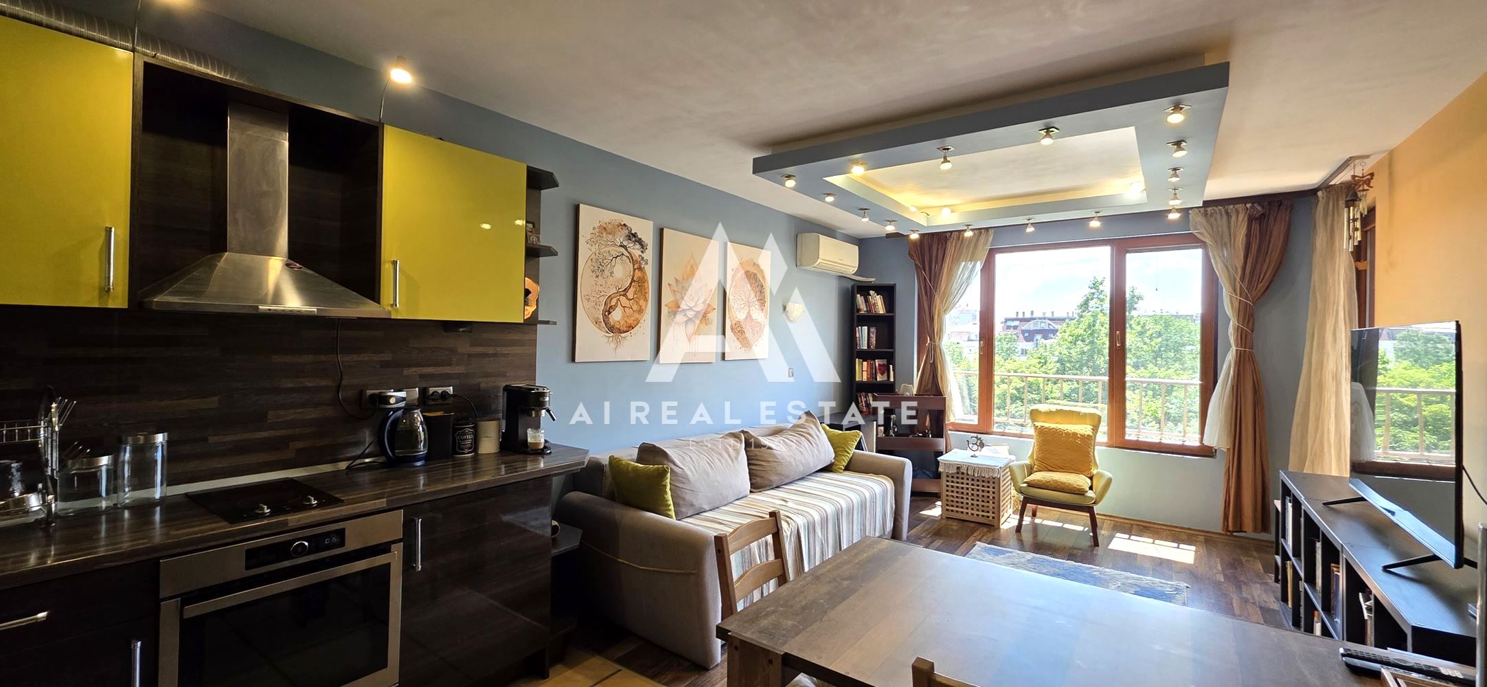 Слънчев двустаен апартамент в ж.к. Лагера – до метростанция „Красно село“ - 0