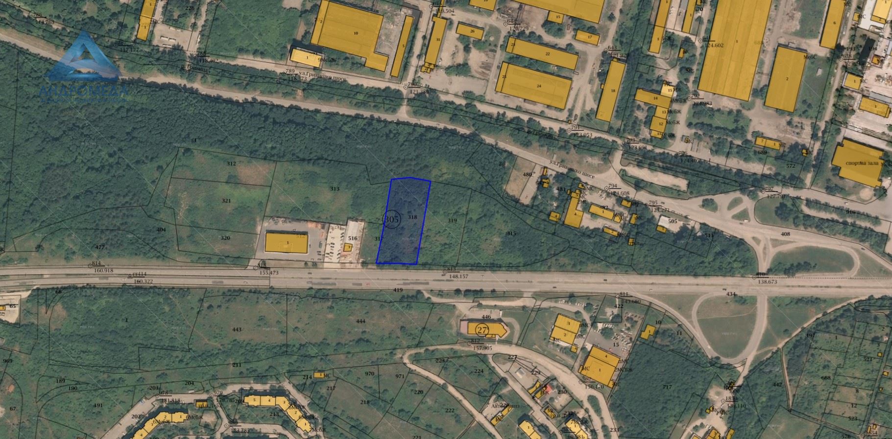 Парцел с ПУП и проект – входна артерия !-0 Парцел с ПУП и проект - входна артерия ! - 0