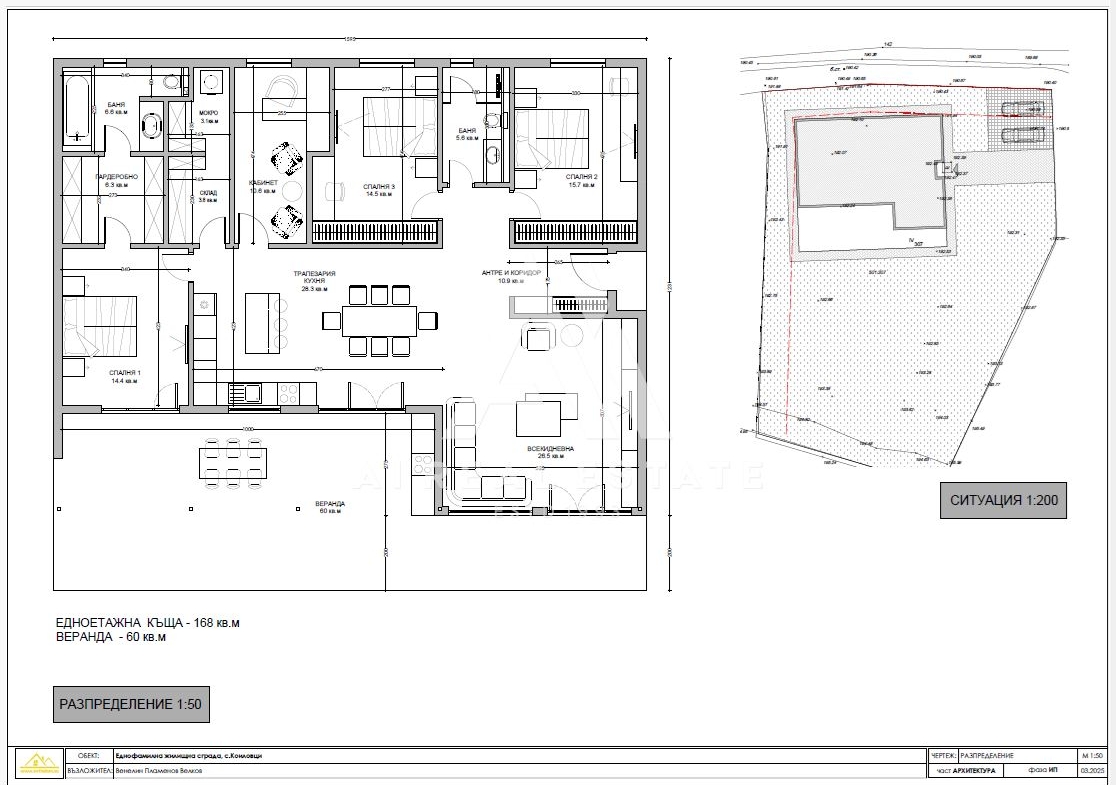 Парцел с проект и разрешение за строеж – с. Коиловци - 0