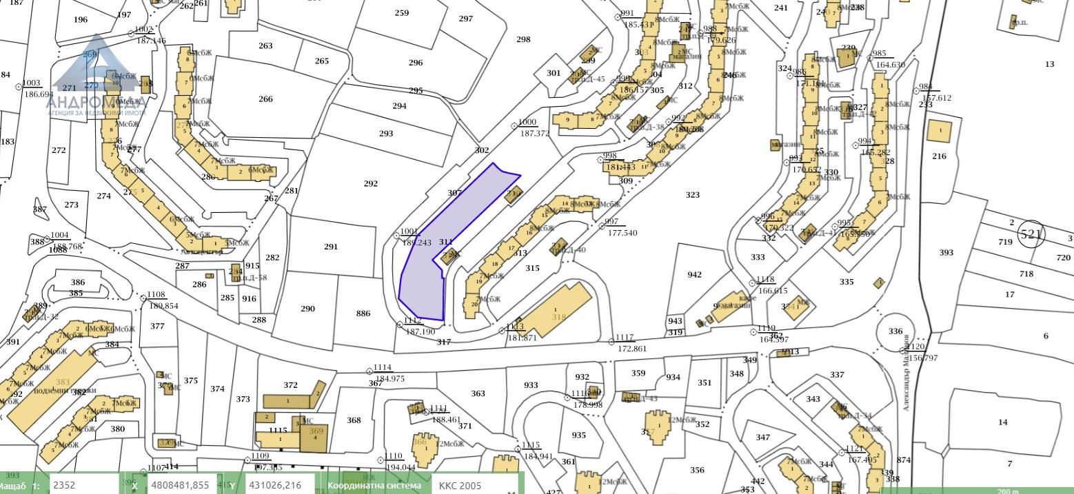 Land facing two streets Friendship 4 Парцел с лице на две улици Дружба 4 ! ПУП от 2019 ! - 0