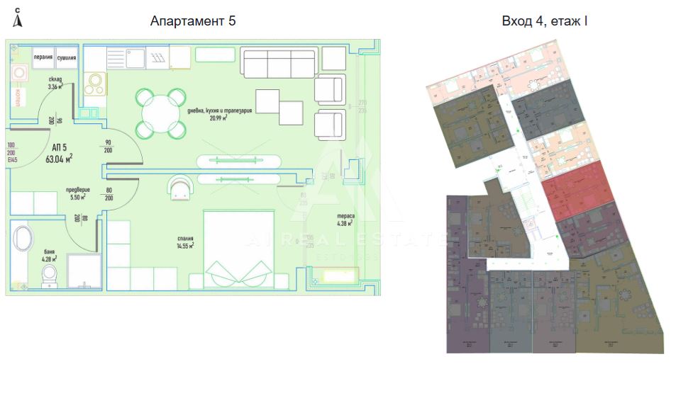 Двустаен апартамент в луксозен жилищен комплекс в Малинова долина вх.4 ап.5 - 0