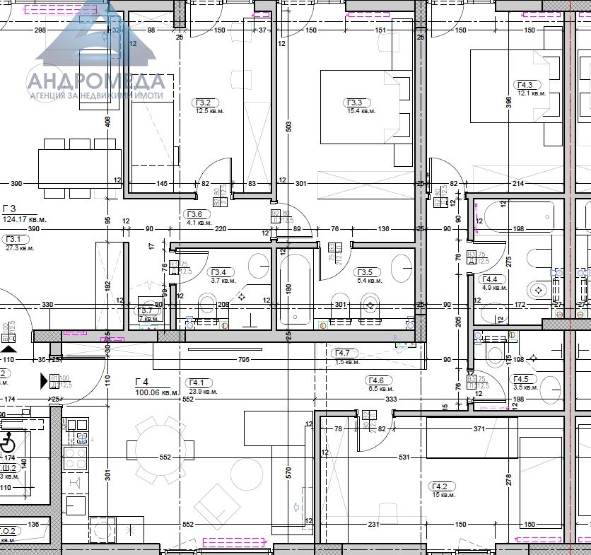Тристаен апартамент с двор в затворен комплекс – ново строителство с Акт 16 - 0