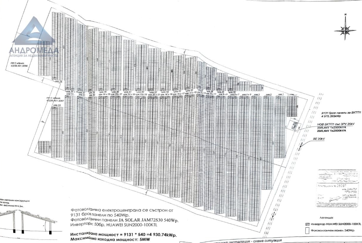 Терен за фотоволтачни централи в гр.Левски с площ 85208 кв.м. ! - 0