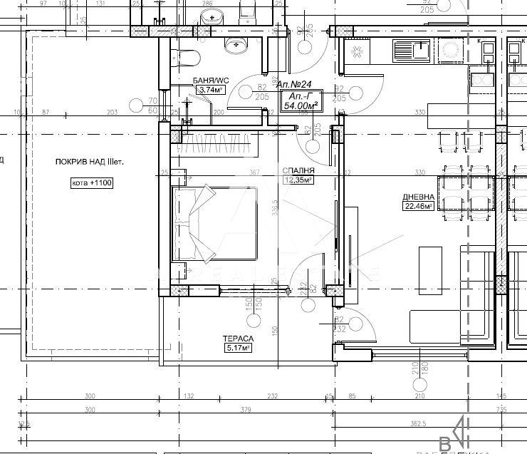 Двустаен апартамент – Жилищна сграда "M&G - S.M.4", Плевен - 0